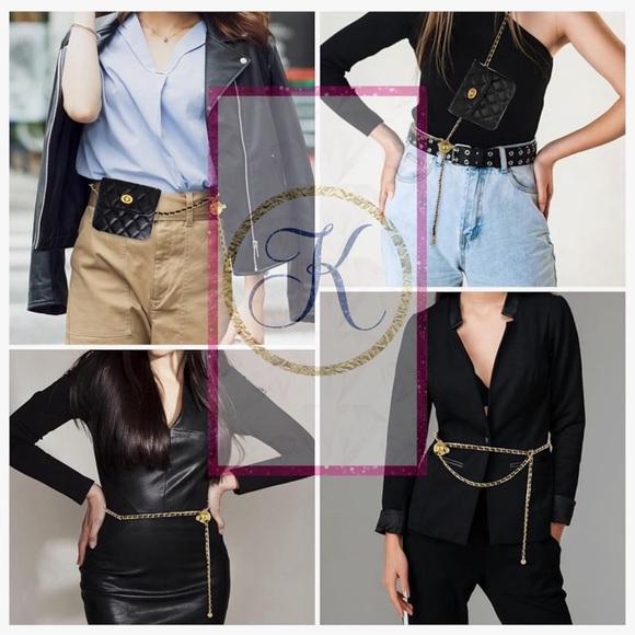 🌹Chic & Classy Woven Chain Waist Purse Pocket 🌹 - Picture 3 of 7